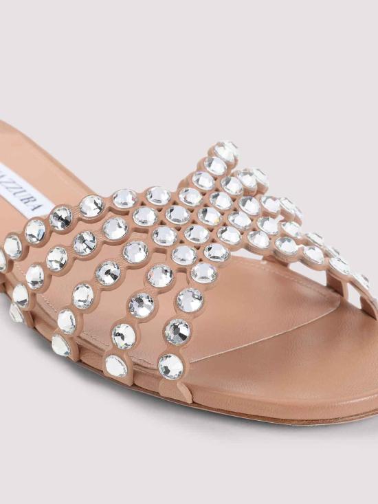 26SS 아쿠아주라 뮬/슬리퍼 TQLFLAS3NAPPWP Light Pink - AQUAZZURA