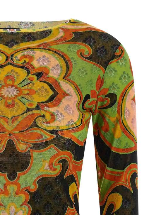 26SS 에트로 긴팔 티셔츠 WRJA003899IAS67X0812 Multicolour - ETRO