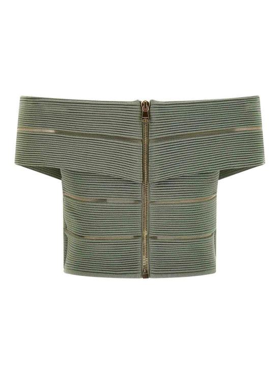 26SS 발망 민소매 티셔츠 GF0AB580KJ757EU Green - BALMAIN