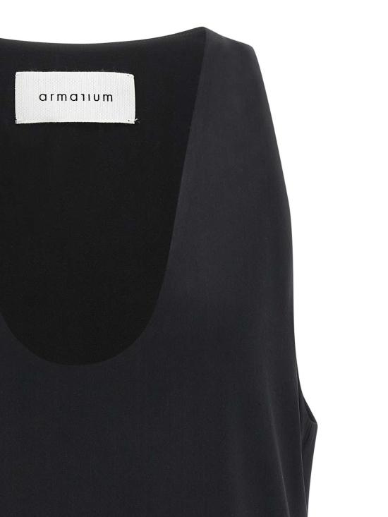 26SS 아르마리움 민소매 티셔츠 ARMTMT031SE07002 Black - ARMARIUM