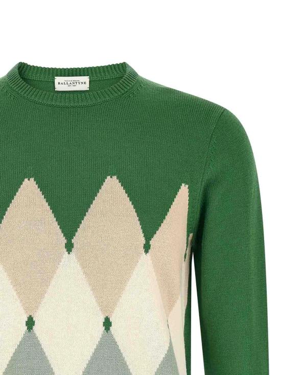 26SS 발렌타인 스웨터 B2P0007C01193519 Green - BALLANTYNE