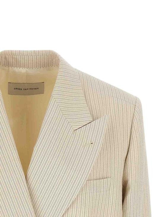 26SS 드리스 반 노튼 수트 자켓 26101044133605 Beige - DRIES VAN NOTEN