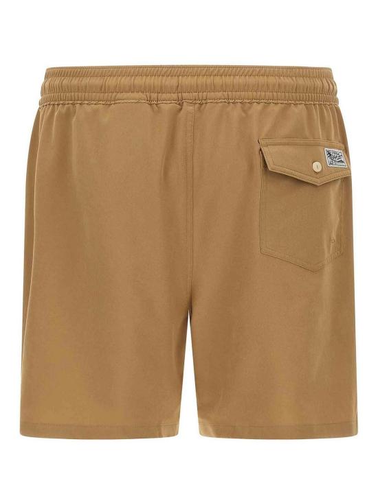  폴로 랄프로렌 포니 자수 스윔 쇼츠 710957782502 Beige - POLO RALPH LAUREN