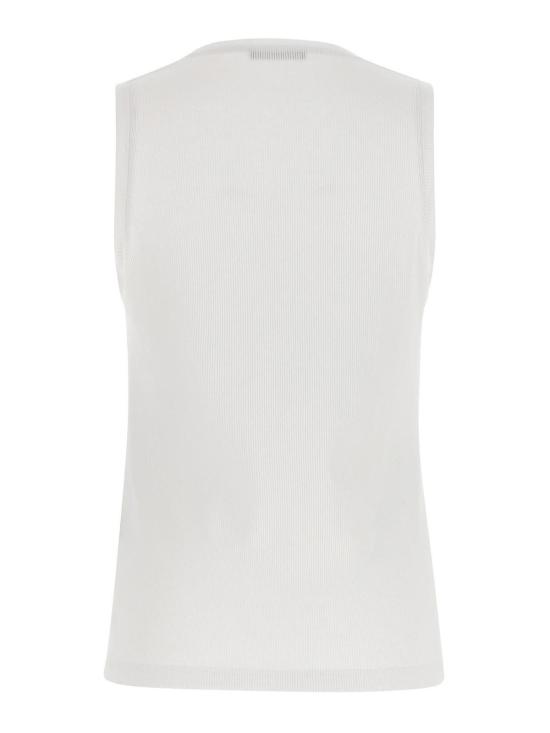 26SS 발망 민소매 티셔츠 GF0EB075BD10GDI White - BALMAIN