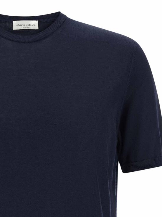 26SS 로베르토 콜리나 스웨터 261MYA1002110 Blue - ROBERTO COLLINA