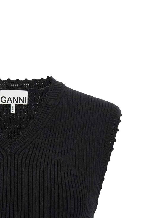 26SS 가니 베스트 A1070251099 Black - GANNI