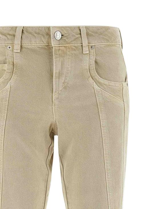 26SS 이자벨마랑에뚜왈 스트레이트 팬츠 PA0671FAD1H02E23EC Beige - ISABEL MARANT ETOILE
