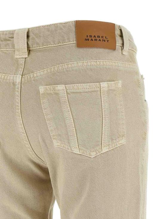26SS 이자벨마랑에뚜왈 스트레이트 팬츠 PA0671FAD1H02E23EC Beige - ISABEL MARANT ETOILE