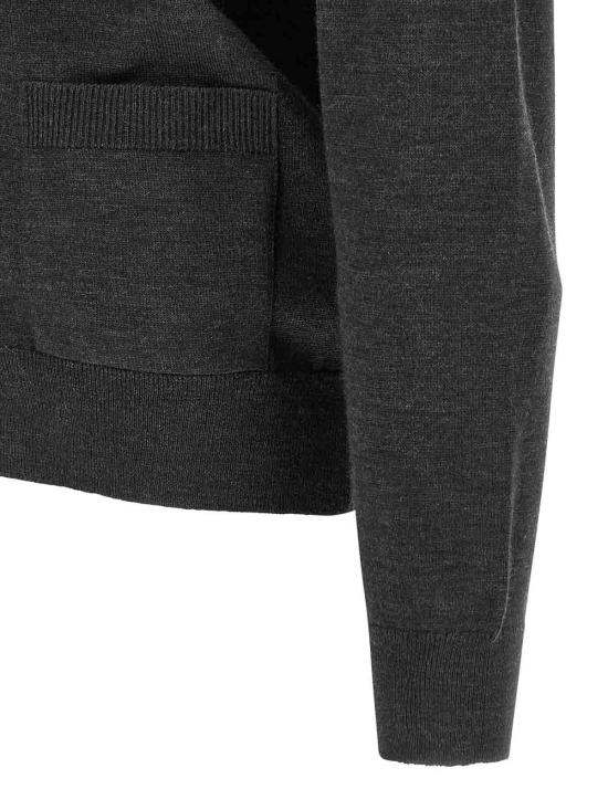 26SS 메종키츠네 더블 폭스 헤드 레귤러 가디건 OM051CFKT1181P190 Grey - MAISON KITSUNE