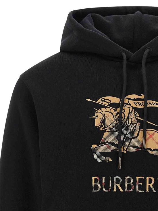 26SS 버버리 EKD 옴브레 코튼 후디 8119021 Black - BURBERRY