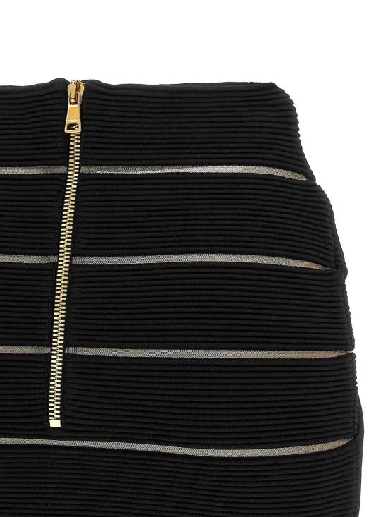 26SS 발망 숏 스커트 GF0LBB48KJ750PA Black - BALMAIN