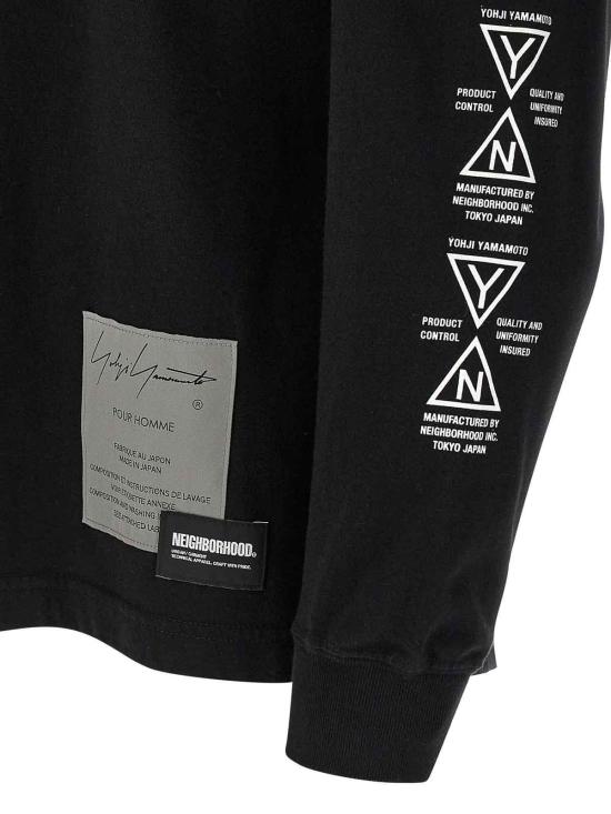 26SS 요지 야마모토 긴팔 티셔츠 HKT98998BLACK2 Black - YOHJI YAMAMOTO