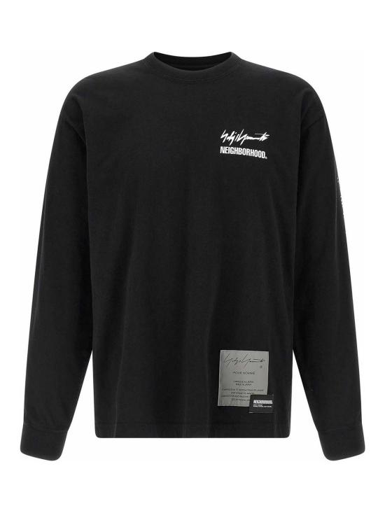 26SS 요지 야마모토 긴팔 티셔츠 HKT98998BLACK2 Black