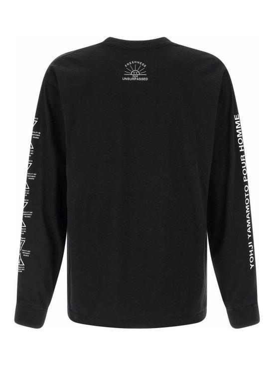 26SS 요지 야마모토 긴팔 티셔츠 HKT98998BLACK2 Black - YOHJI YAMAMOTO