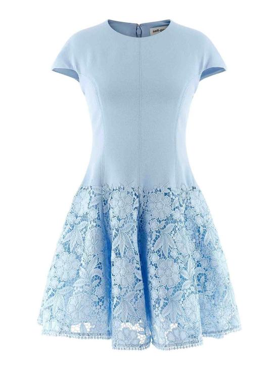 26SS 셀프 포트레이트 미디 원피스 SS26095SBLUE Light Blue