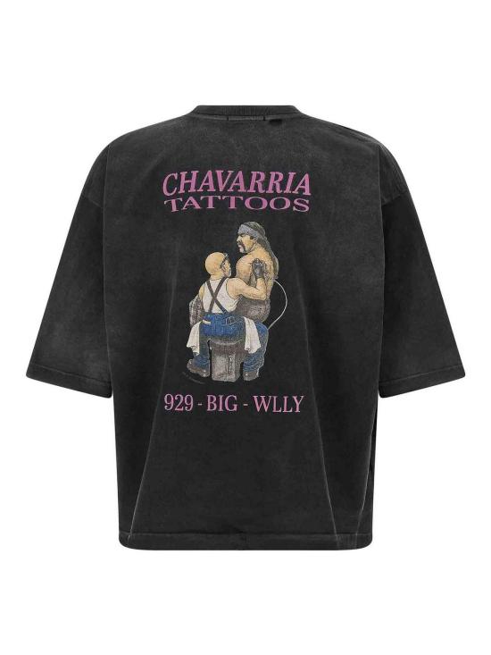 26SS 윌리 차바리아 반팔 티셔츠 WCJSY0178001 Black - WILLY CHAVARRIA