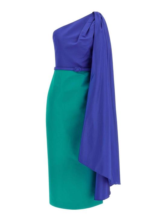 26SS 캐롤리나 헤레라 미디 원피스 R2611N567SFA326 Multicolour