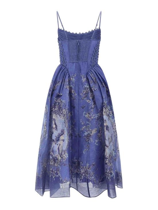26SS 짐머만 롱 원피스 6347DC261BLME Blue - ZIMMERMANN