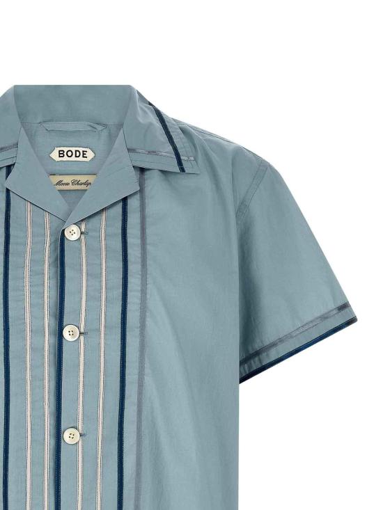 26SS 보디 반팔 셔츠 MRS26SH039BLUEMULTI Light Blue - BODE