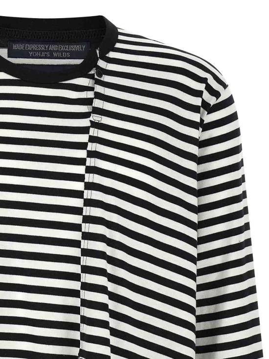 26SS 요지 야마모토 스웨터 HKT56074WHTXBLK1 White - YOHJI YAMAMOTO