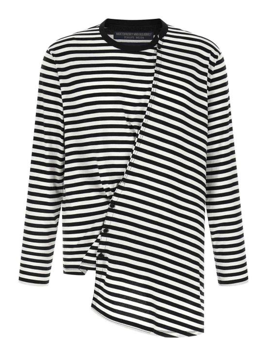 26SS 요지 야마모토 스웨터 HKT56074WHTXBLK1 White - YOHJI YAMAMOTO