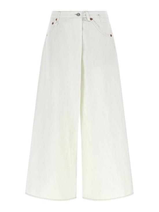 26SS 알13 스트레이트 팬츠 R13WD219D451B White