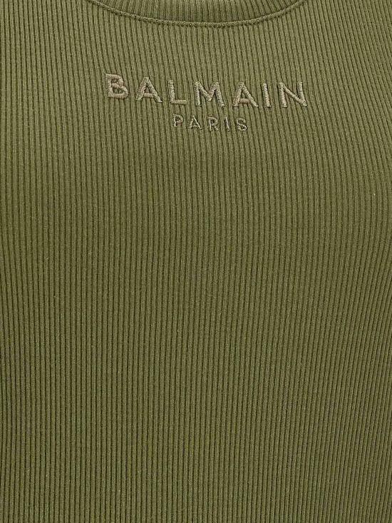 26SS 발망 민소매 티셔츠 GF0EB075BD10UIY Green - BALMAIN