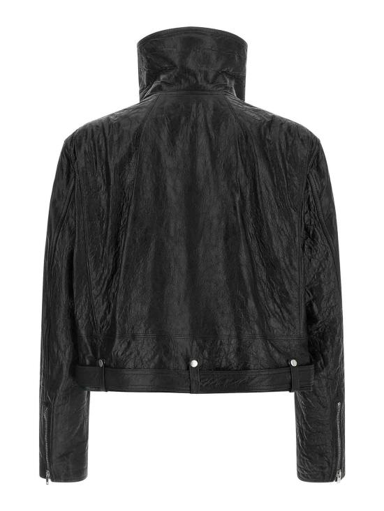 26SS 릭 오웬스 가죽 자켓 RR01F2766LBE09 Black - RICK OWENS