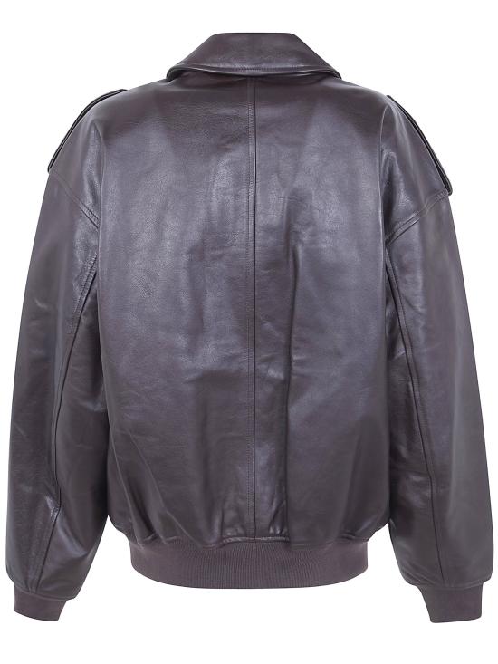 26SS 더프랭키샵 가죽 자켓 VIPERLEATHER JAFS18 BROWN - THE FRANKIE SHOP