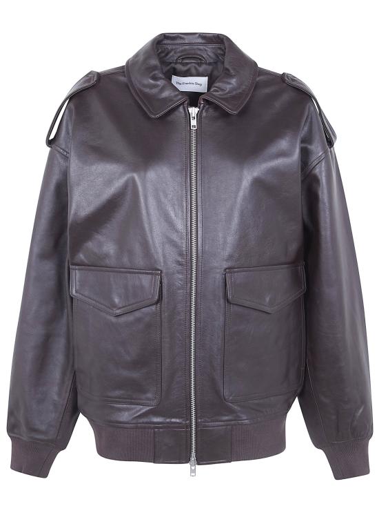 26SS 더프랭키샵 가죽 자켓 VIPERLEATHER JAFS18 BROWN