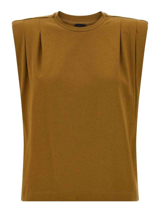 26SS 핑코 민소매 티셔츠 106720A3ARL25 Brown