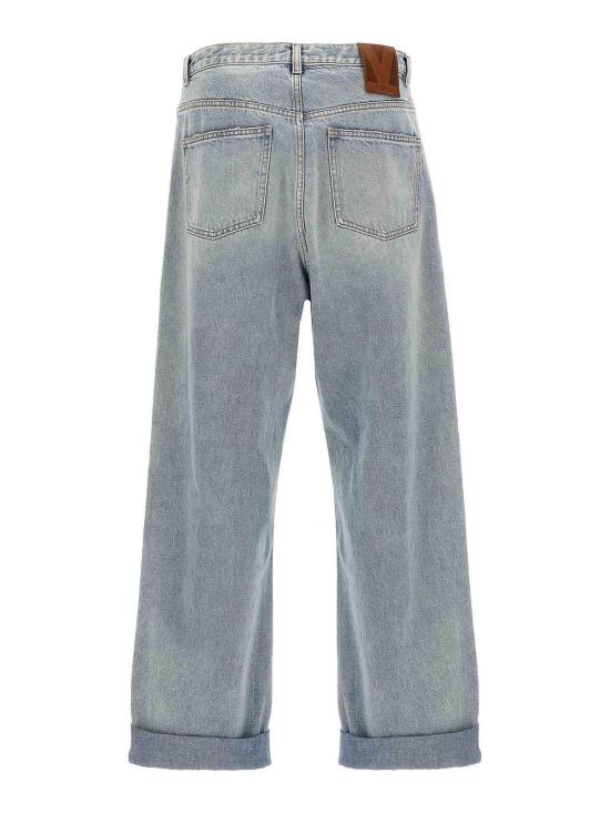 25SS 발렌티노 가라바니 스트레이트 팬츠 V3DE04GARE508 Light Blue - VALENTINO GARAVANI