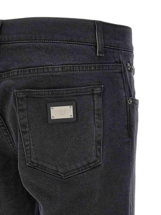  돌체앤가바나 스트레이트 팬츠 GY07CDG8OX1S9001 Black - DOLCE & GABBANA