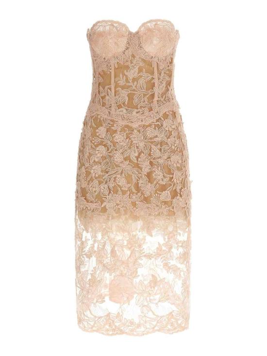 26SS 에르마노 설비노 롱 원피스 D482Q736FDUZS21706 Nude Neutrals