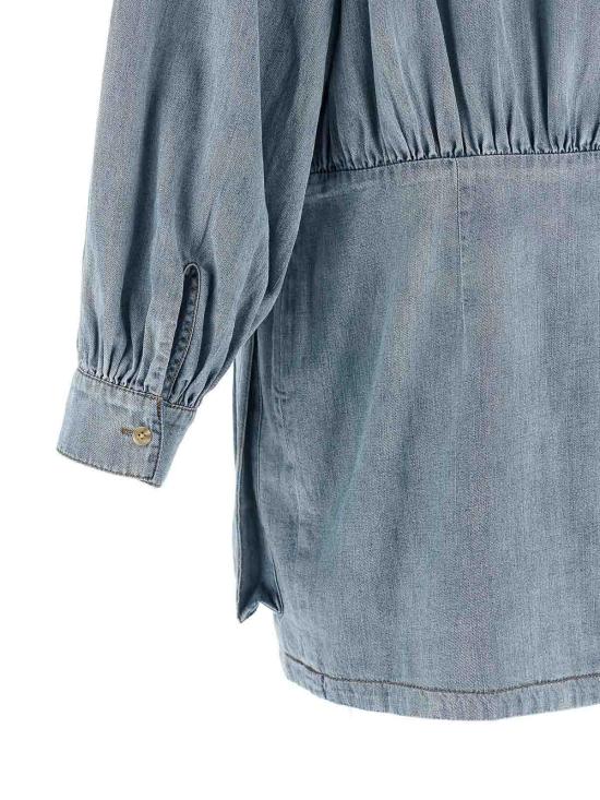 26SS 세븐포올맨카인드 미디 원피스 7N9T0G51U73I2 Light Blue - 7 FOR ALL MANKIND