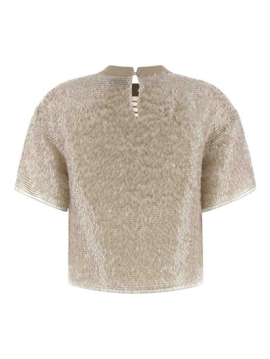 26SS 브루넬로 쿠치넬리 스웨터 MF940HW300C4274 Beige - BRUNELLO CUCINELLI