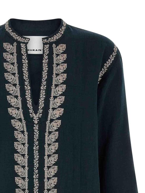 26SS 이자벨마랑 긴팔 셔츠 HT0848HAD1I10H02FK Blue - ISABEL MARANT