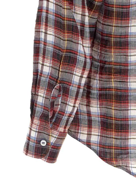 26SS 디스퀘어드2 긴팔 셔츠 S74DM1006D35423002F Red - DSQUARED2
