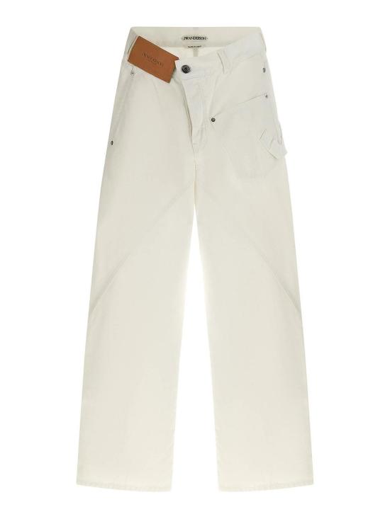 26SS JW앤더슨 스트레이트 팬츠 DT0127PG1933002 White