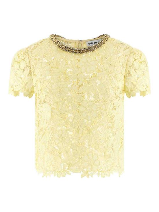 26SS 셀프 포트레이트 반팔 티셔츠 SS26096TAYELLOW Multicolour