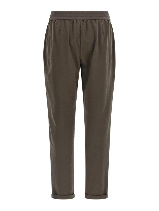 26SS 브루넬로 쿠치넬리 트레이닝/조거 팬츠 MH827FB799C8589 Brown - BRUNELLO CUCINELLI