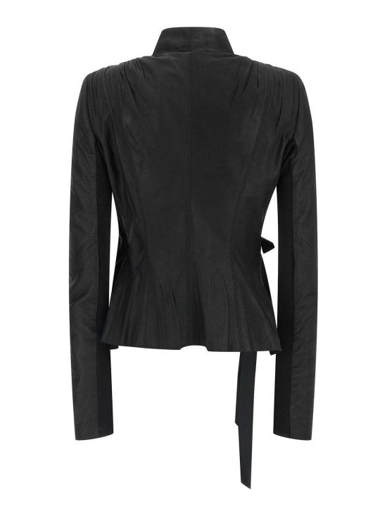  릭 오웬스 가죽 자켓 RP01F6749LBF09 Black - RICK OWENS