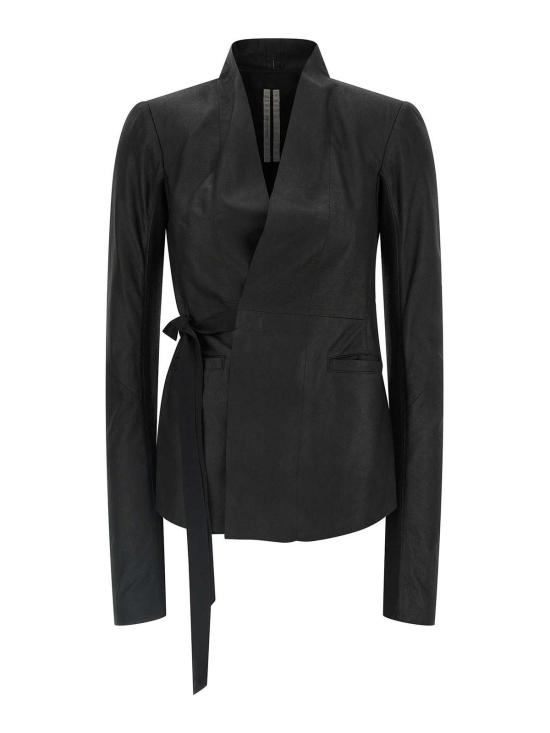  릭 오웬스 가죽 자켓 RP01F6749LBF09 Black