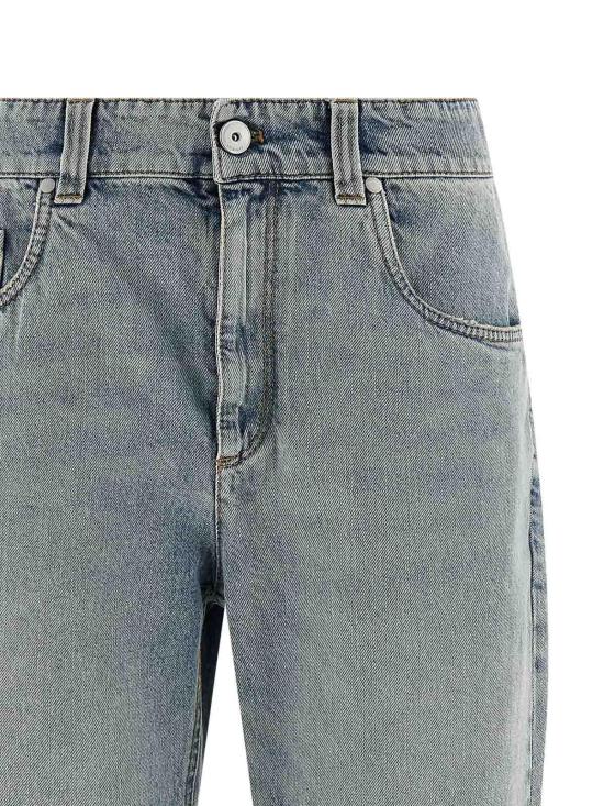 26SS 브루넬로 쿠치넬리 스트레이트 팬츠 MA095P5758C9387 LIGHT BLUE - BRUNELLO CUCINELLI
