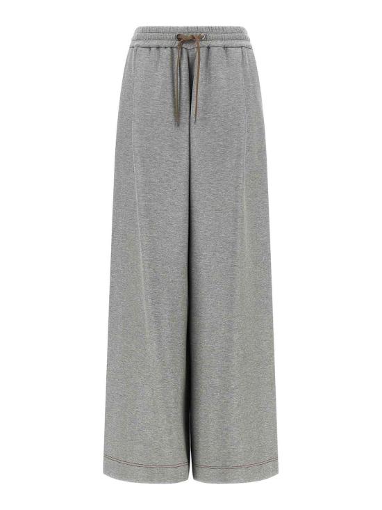 26SS 브루넬로 쿠치넬리 트레이닝/조거 팬츠 MQ980SQ999C001 Silver