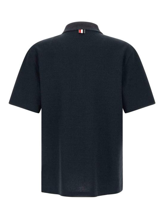 26SS 톰브라운 폴로 티셔츠 MJP244EJ0251415 Blue - THOM BROWNE