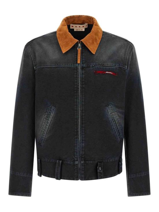 26SS 마르니 데님 자켓 JUMU0205GXUSCY6300N99 Grey