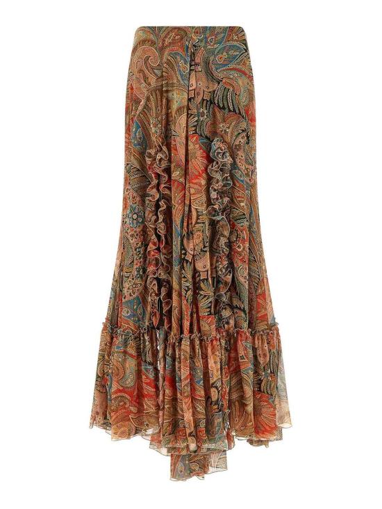 26SS 에트로 롱 스커트 WRFA020499SA1R9X0860 Orange