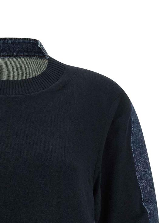  사카이 블라우스 SCW309401 Blue - SACAI