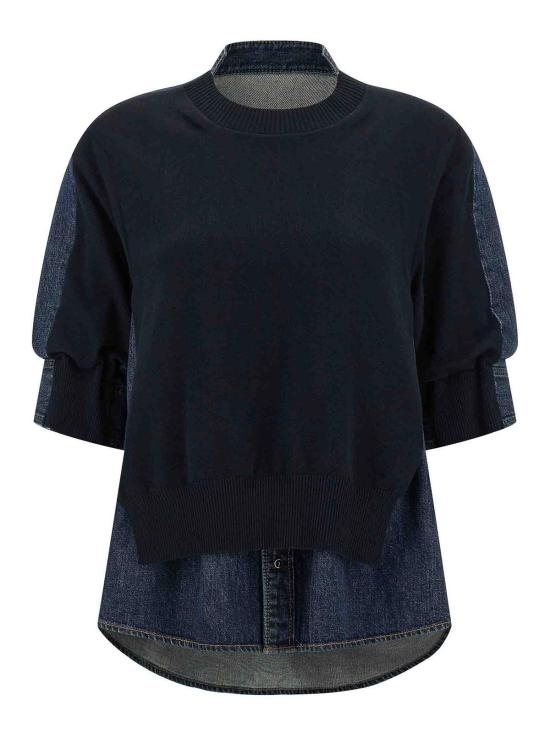  사카이 블라우스 SCW309401 Blue